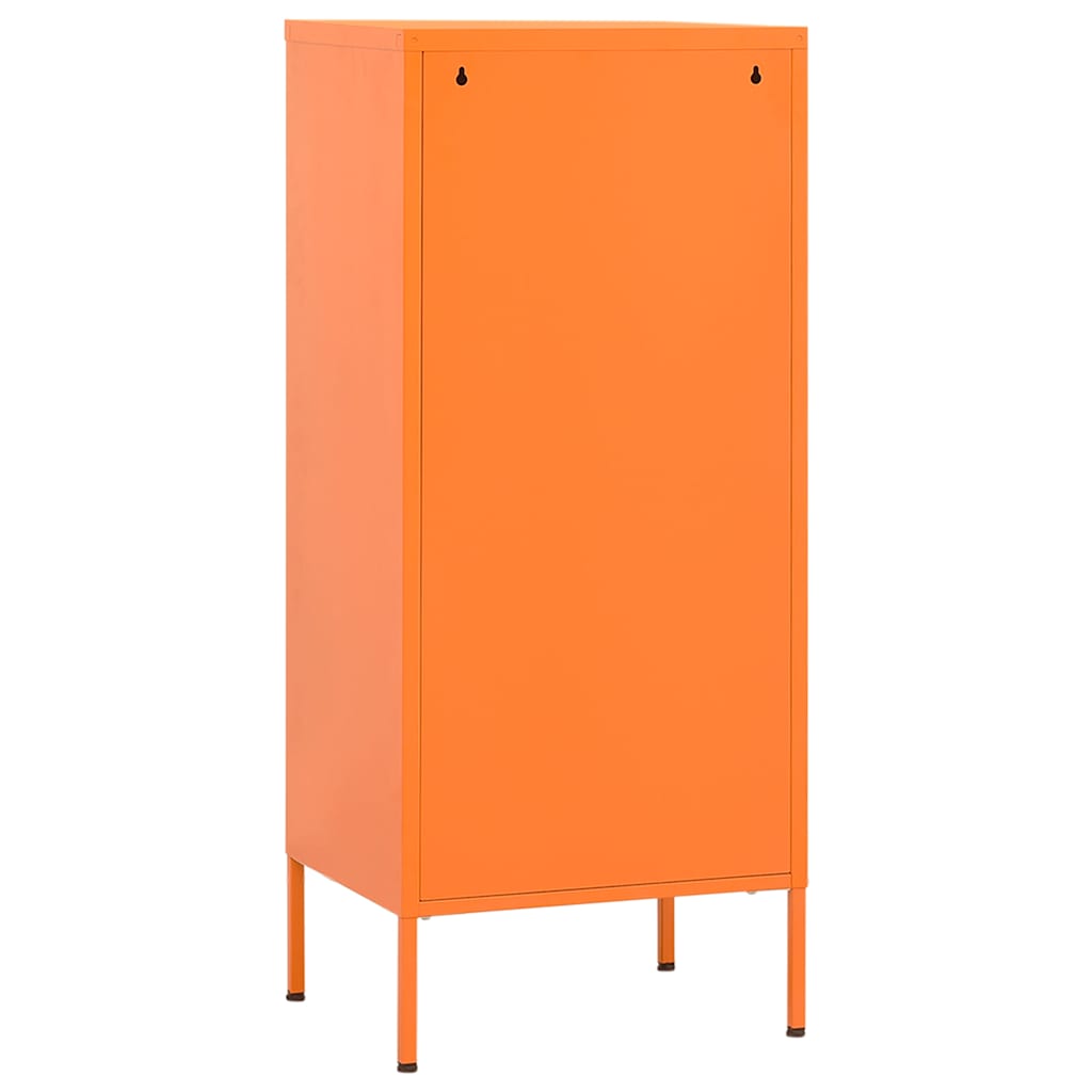 vidaXL Storage Cabinet Orange 42.5x35x101.5 cm Steel 5
