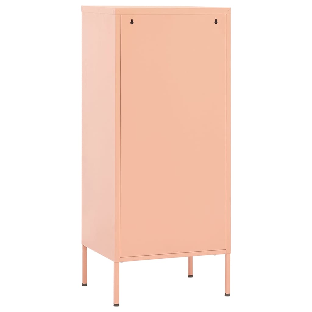 vidaXL Storage Cabinet Pink 42.5x35x101.5 cm Steel 5