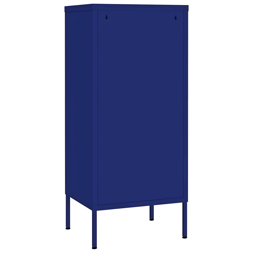 vidaXL Storage Cabinet Navy Blue 42.5x35x101.5 cm Steel 5
