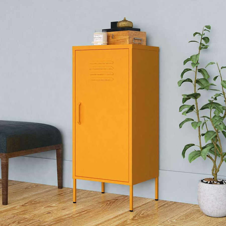 Storage Cabinet Mustard Yellow