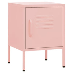 vidaXL Nightstand | Pink | Steel | Small | Levelers | Nightstand | Square 2
