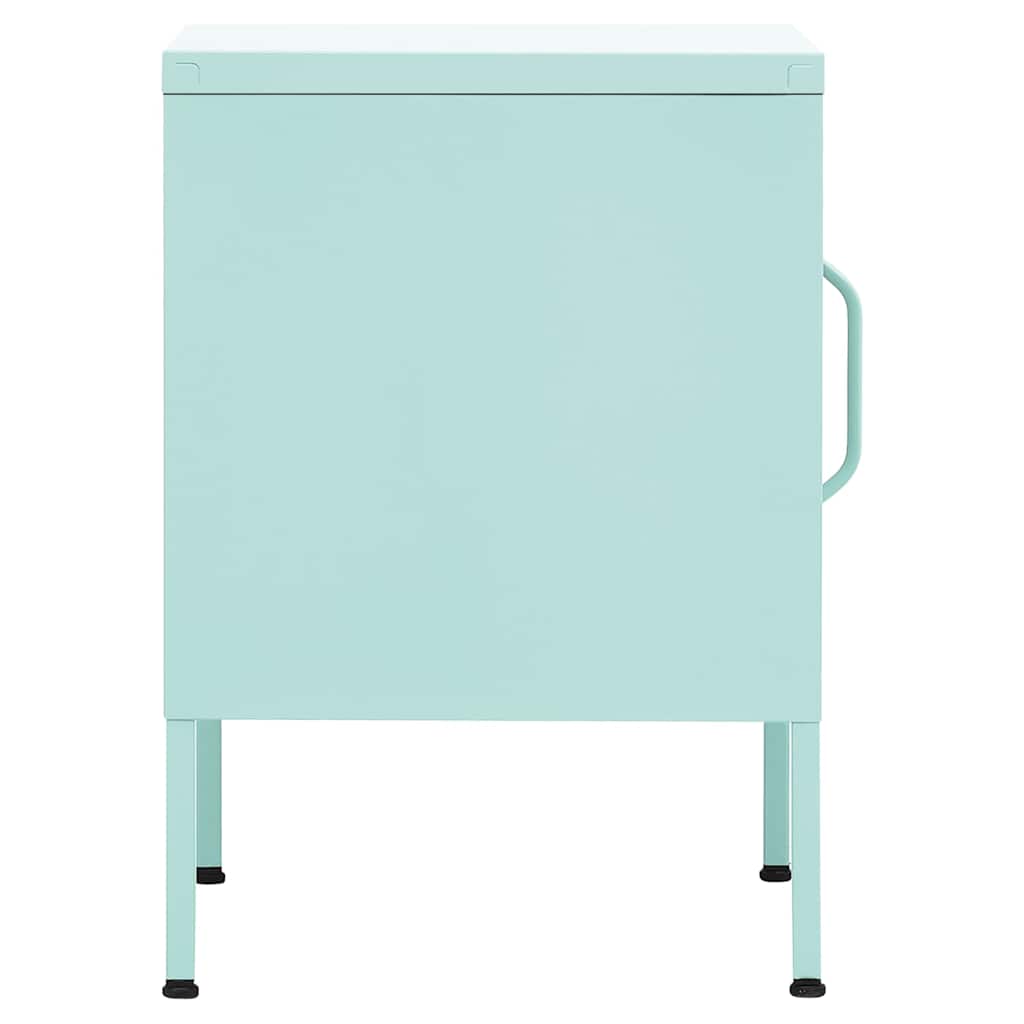 vidaXL Nightstand Mint 35x35x51 cm Steel 6