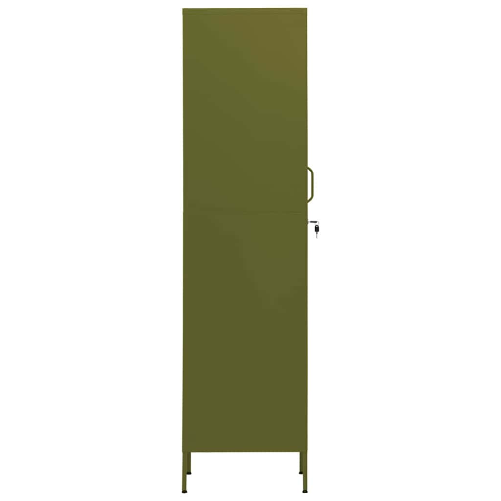 vidaXL Locker Cabinet Olive Green 35x46x180 cm Steel 4
