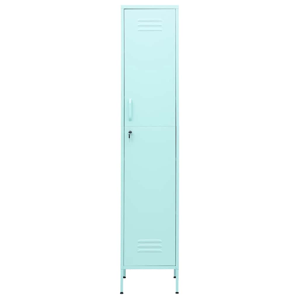vidaXL Locker Cabinet | Mint | Steel | 35x46x180 cm | Locker Cabinet 3