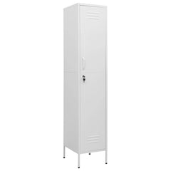 vidaXL Locker Cabinet | White | Steel | 35 x 46 x 180 cm | Locker Cabinet 2