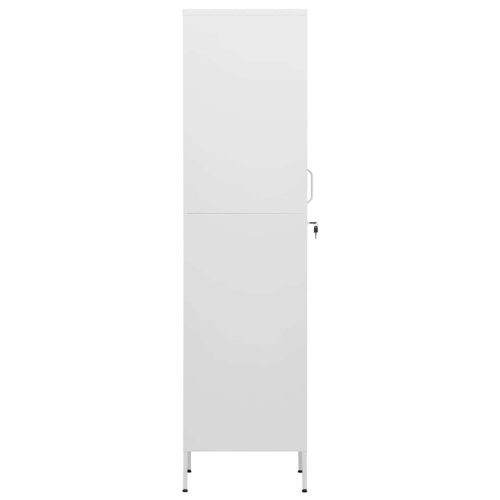 vidaXL Locker Cabinet | White | Steel | 35 x 46 x 180 cm | Locker Cabinet 4