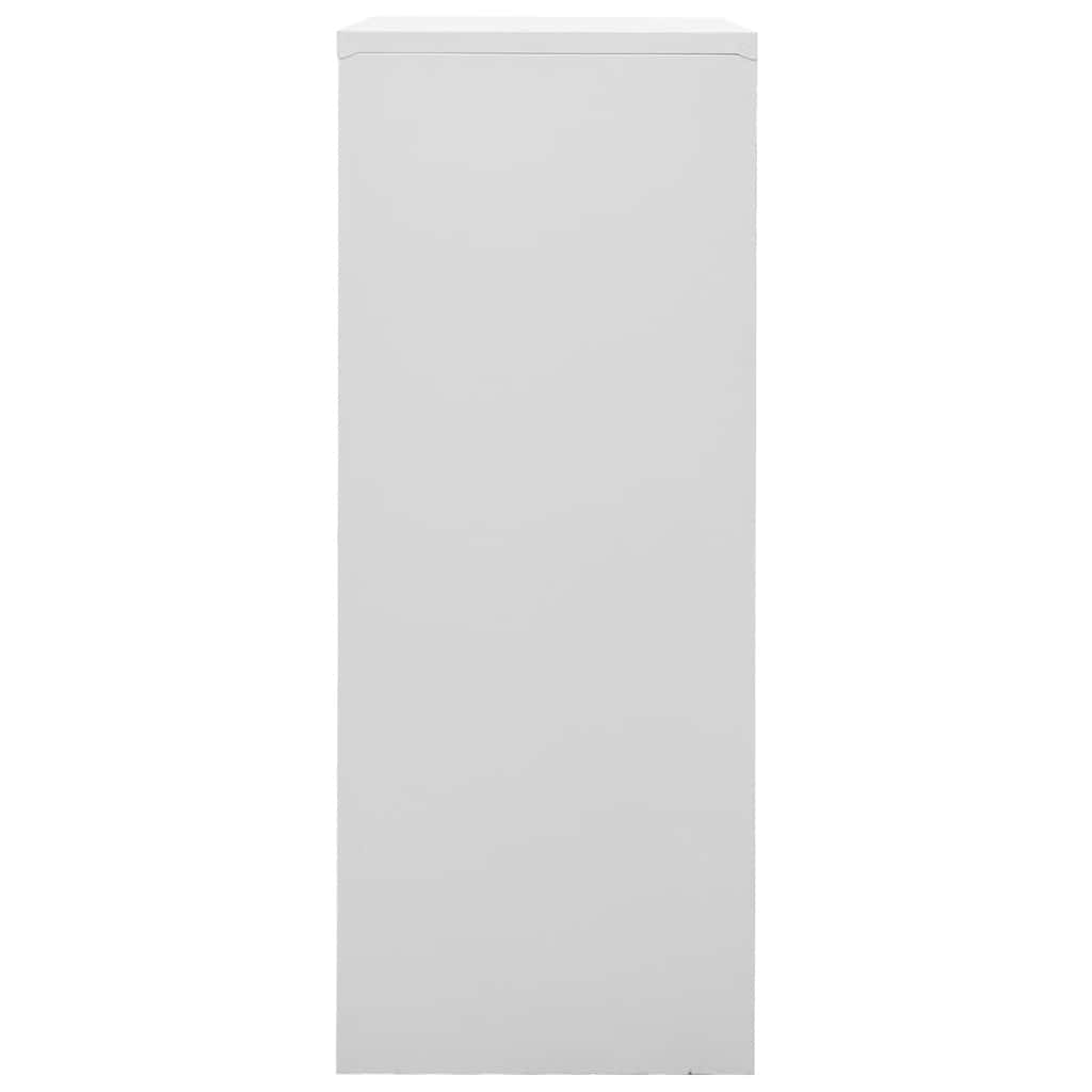 vidaXL Office Cabinet Light Grey 90x40x102 cm Steel 3