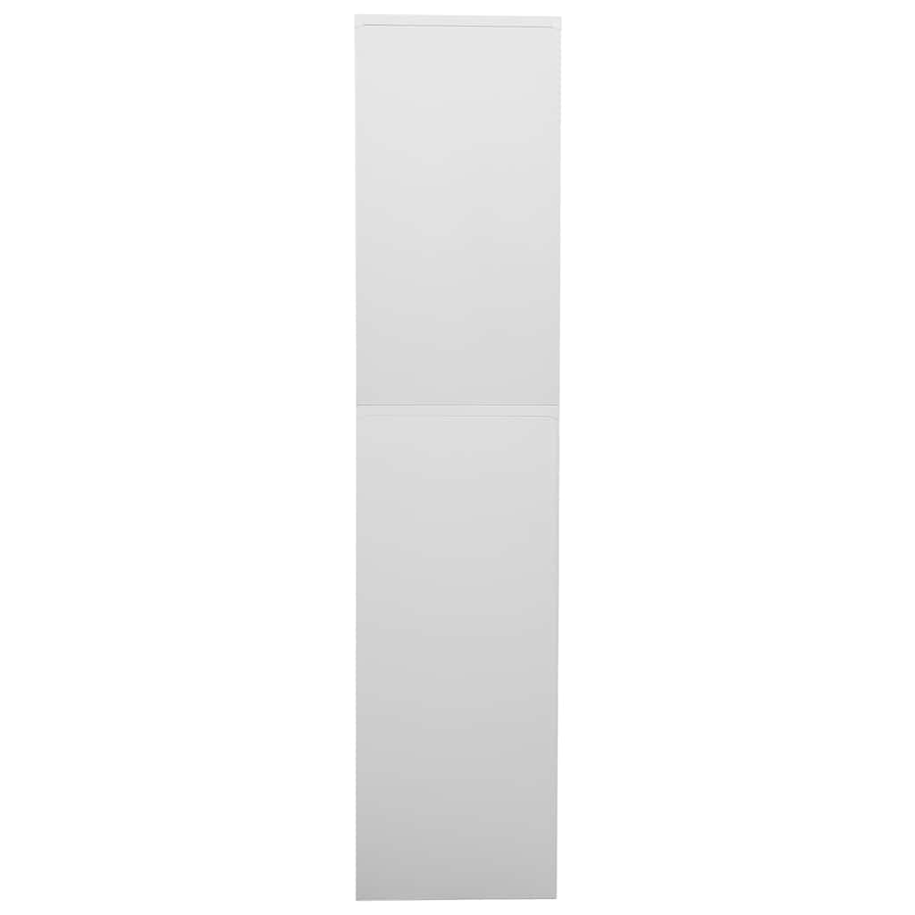 vidaXL Office Cabinet Light Grey 90x40x180 cm Steel 3
