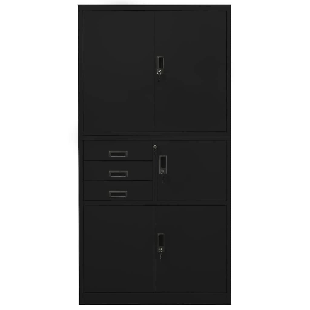 Office Cabinet Black, image 2