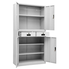Office Cabinet Light Grey, image 5
