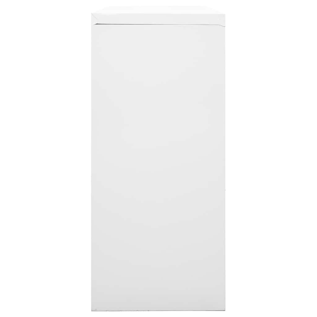 vidaXL Sliding Door Cabinet Grey 90x40x90 cm Steel 3