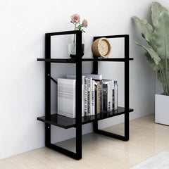 vidaXL Book Cabinet | Black | Engineered Wood | Medium | Book Cabinet 3