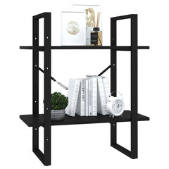 vidaXL Book Cabinet | Black | Engineered Wood | Medium | Book Cabinet 4