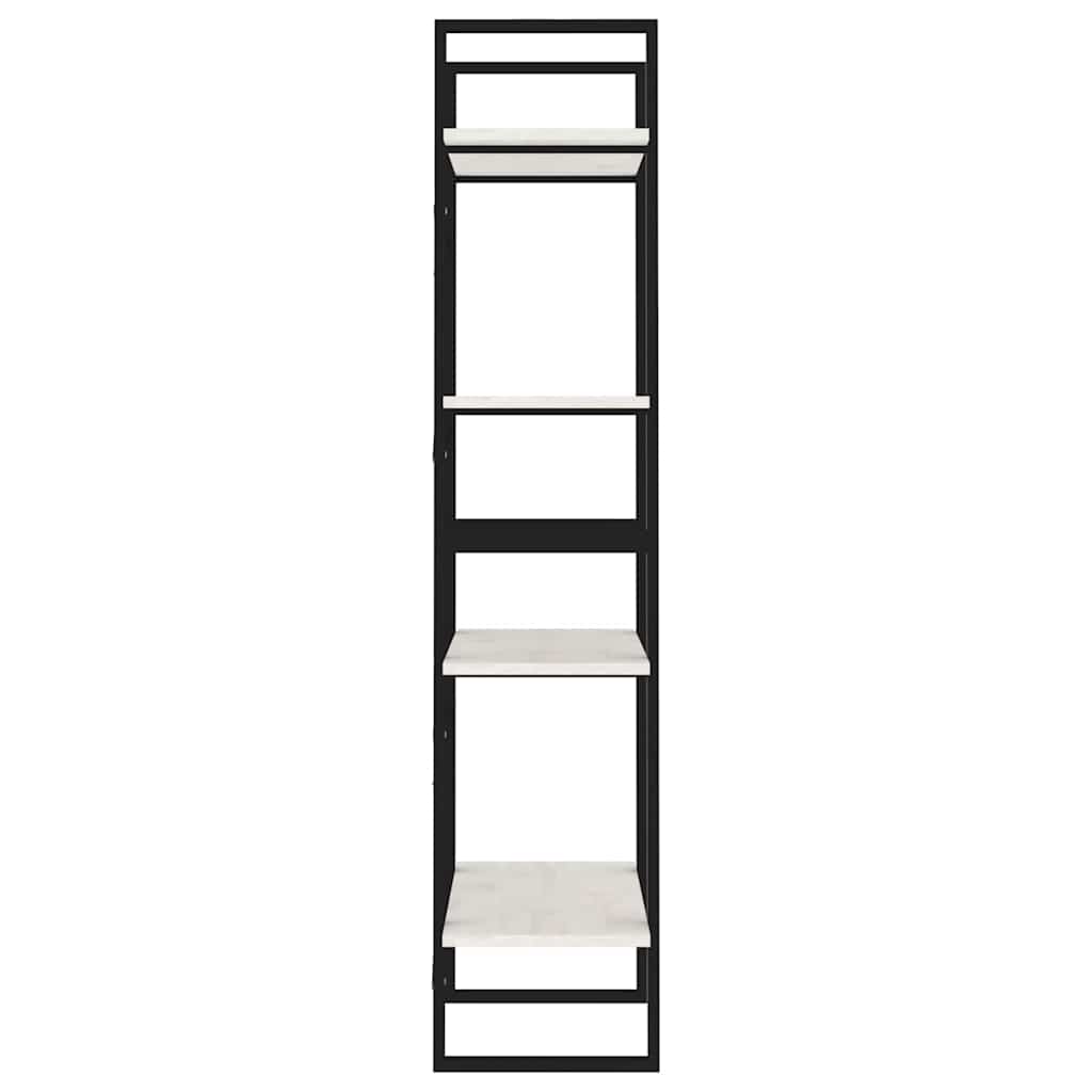 vidaXL Book Cabinet | White | Solid pine wood, Metal | 60x30x140 cm 6