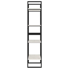 vidaXL Book Cabinet | White | Solid pine wood, Metal | 60x30x140 cm 6