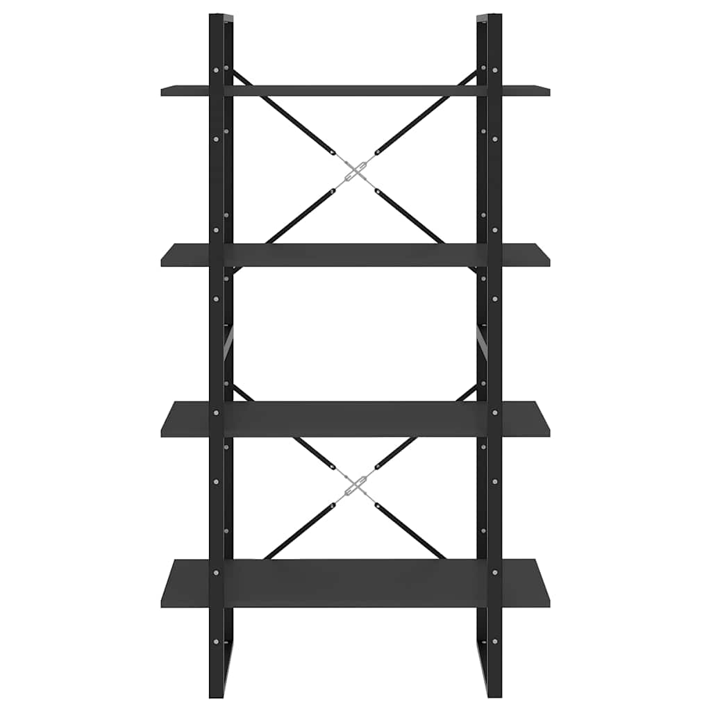 vidaXL Book Cabinet | Grey | Engineered wood, metal | 4-Tier | Book Cabinet 5