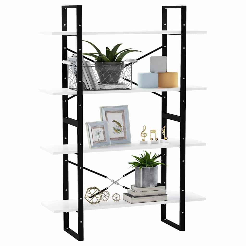 vidaXL Book Cabinet | White | Engineered wood | Medium | Book Cabinet 4