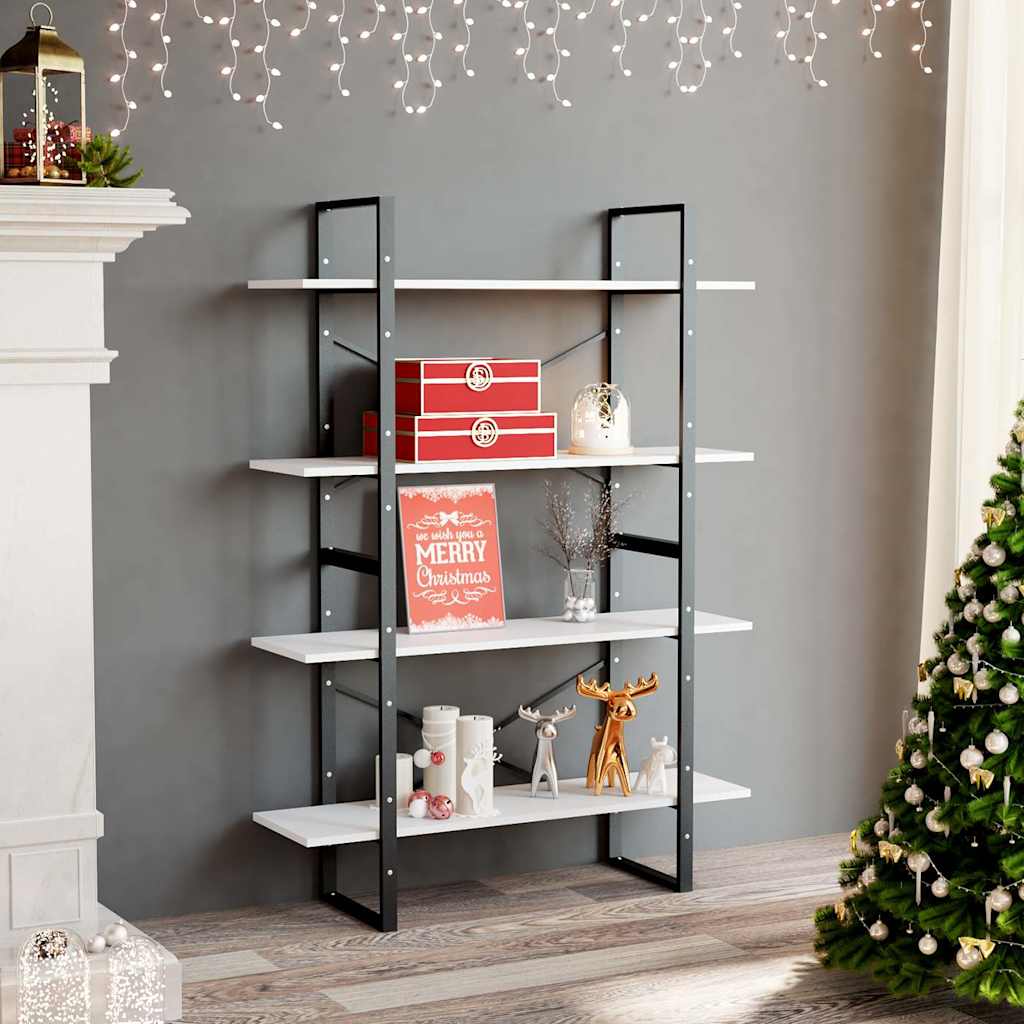 vidaXL Book Cabinet | White | Engineered wood | Medium | Book Cabinet 1