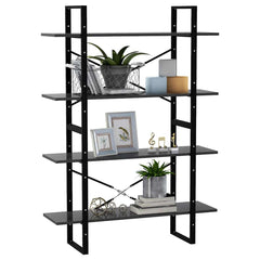 vidaXL Book Cabinet | Grey | Engineered Wood | 100x30x140 cm | Book Cabinet 4