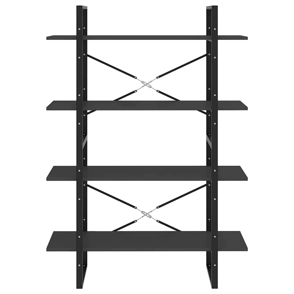 vidaXL Book Cabinet | Grey | Engineered Wood | 100x30x140 cm | Book Cabinet 5