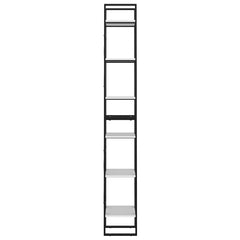 vidaXL Book Cabinet | White | Engineered wood, metal | Extra tall and narrow 6