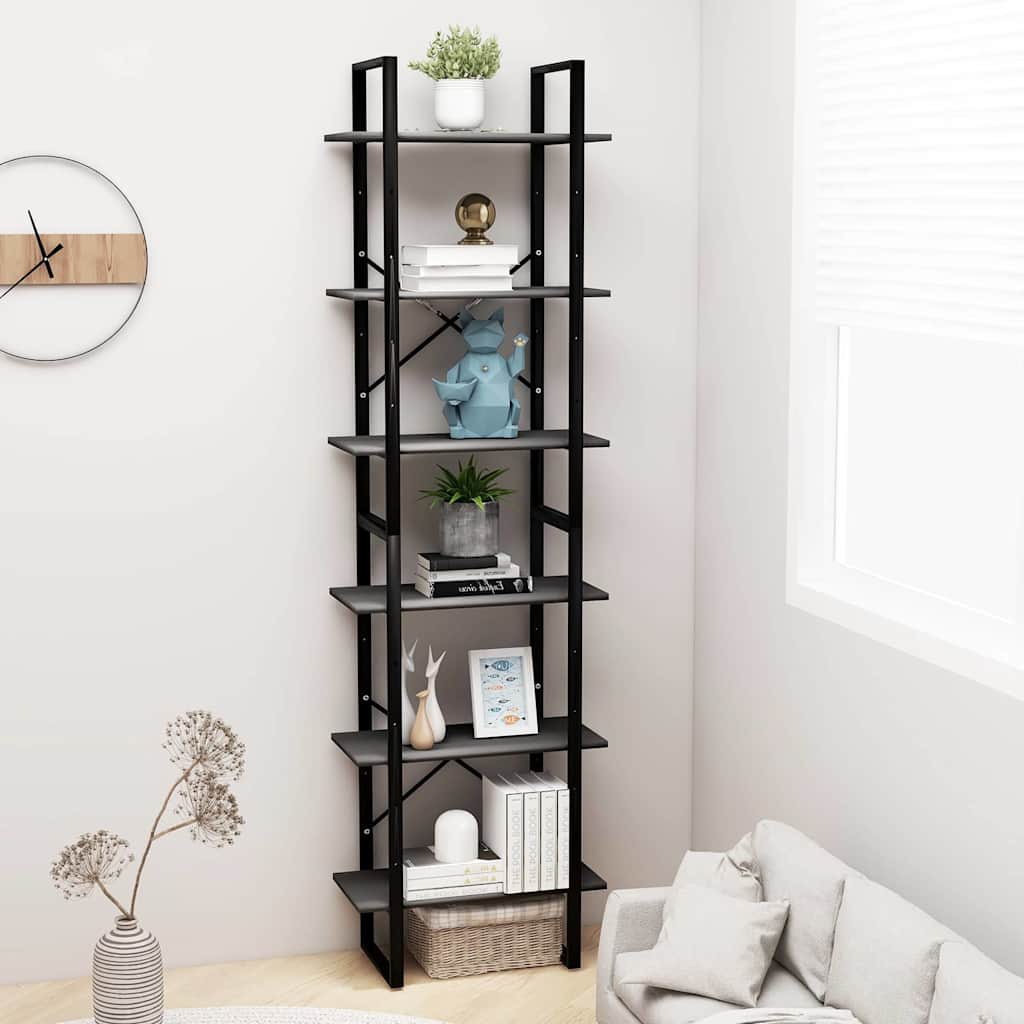 vidaXL Storage Shelf | Grey | Engineered wood | Large | Storage Shelf 4