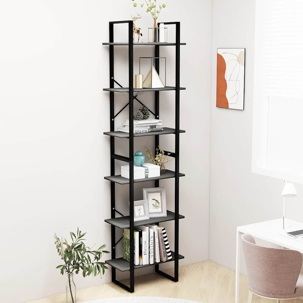 vidaXL Storage Shelf | Grey | Engineered wood | Large | Storage Shelf 1