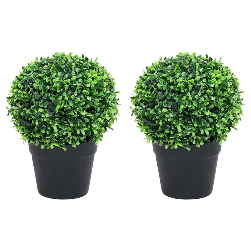 vidaXL Artificial Plant | Set of 2 | Lush green | Polyethylene, Polypropylene 1