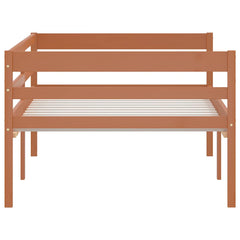 vidaXL Bed Frame without Mattress Honey Brown Solid Pinewood 90x200 cm 5