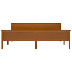 vidaXL Bed Frame without Mattress Honey Brown Solid Wood Pine 200x200cm 4