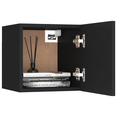 vidaXL Bedside Cabinet | Set of 2 | Black | Engineered wood | Medium 4