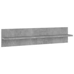 vidaXL Wall Shelf 4 pcs Concrete Grey 80x11.5x18 cm Engineered Wood 3