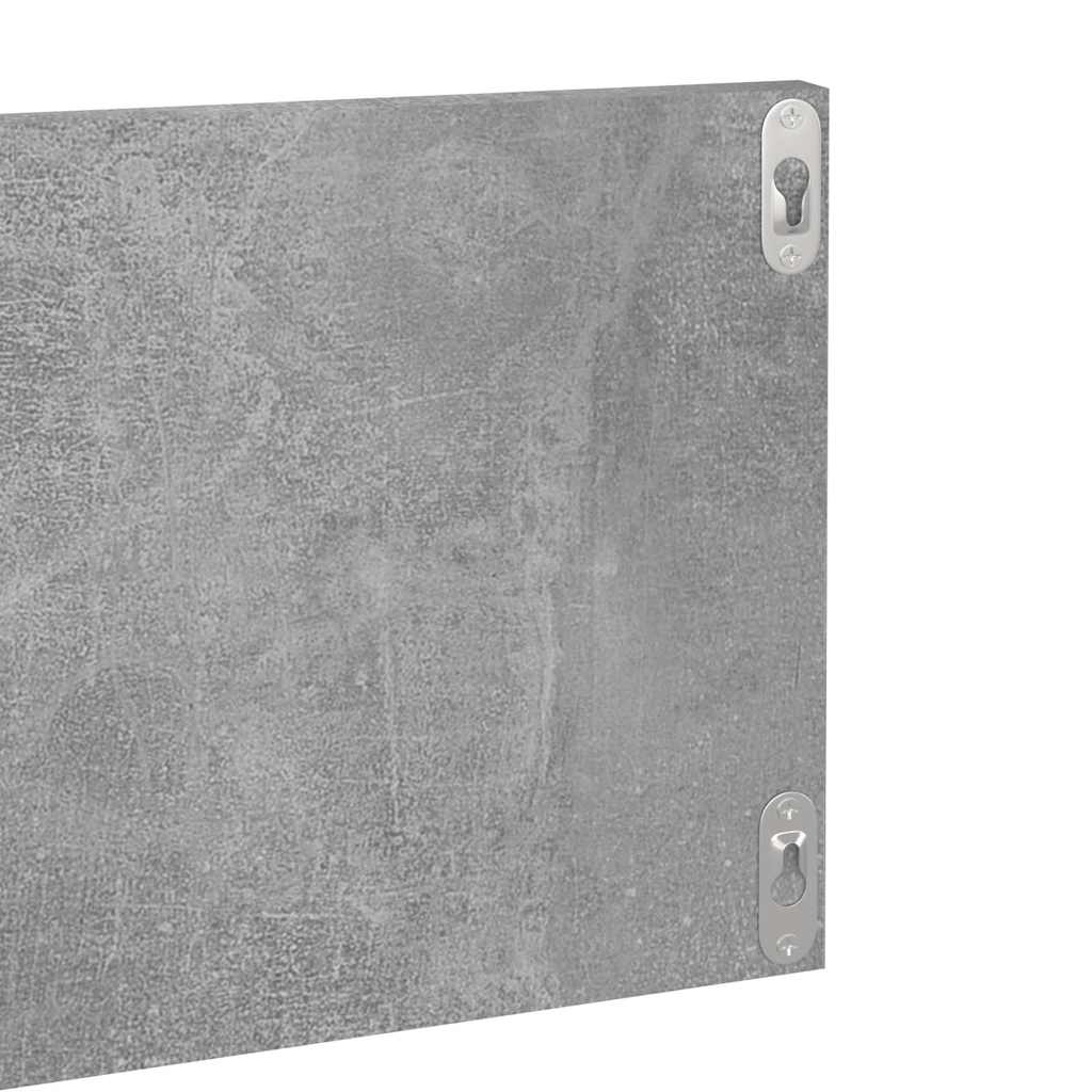 vidaXL Wall Shelf 4 pcs Concrete Grey 80x11.5x18 cm Engineered Wood 6