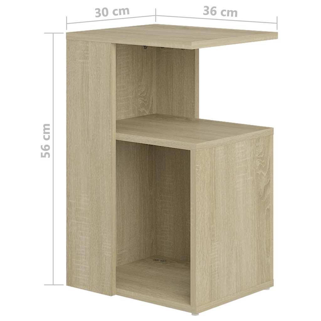 vidaXL Side Table | Sonoma oak | Engineered wood | Compact | Side Table 6
