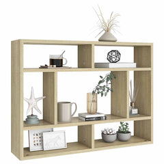 vidaXL Wall Shelf | Sonoma oak | Engineered wood | Medium | Wall mounting 3