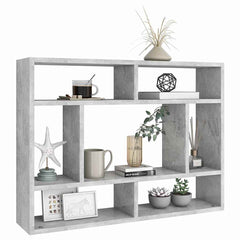 vidaXL Wall Shelf Concrete Grey 75x16x55 cm Engineered Wood 3