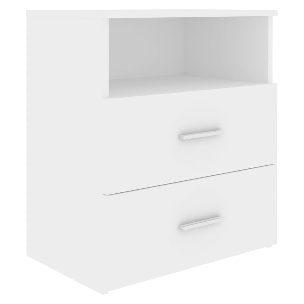 803273 vidaXL Bed Cabinets 2 pcs White 50x32x60 cm 4
