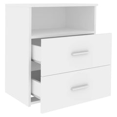 803273 vidaXL Bed Cabinets 2 pcs White 50x32x60 cm 5