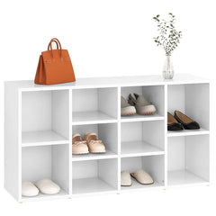 vidaXL Shoe Bench | White | Engineered wood | Medium | Shoe Bench | Rectangular 3