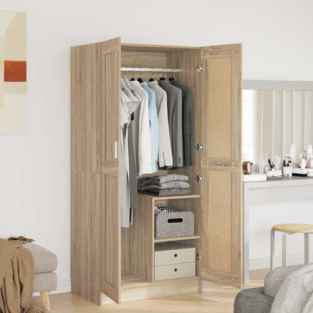 Wardrobe 82,5x51,5x180 cm Engineered Wood Sonoma oak
