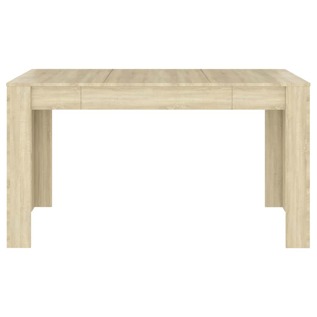 vidaXL Dining Table Sonoma Oak 140x74.5x76 cm Engineered Wood 3