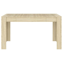vidaXL Dining Table Sonoma Oak 140x74.5x76 cm Engineered Wood 3