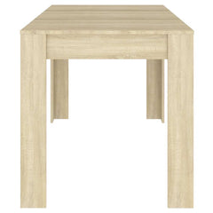 vidaXL Dining Table Sonoma Oak 140x74.5x76 cm Engineered Wood 4