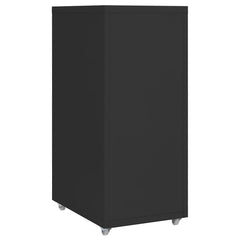 vidaXL Mobile File Cabinet Black 28x41x69 cm Metal 4