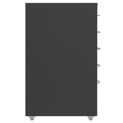 vidaXL Mobile File Cabinet Anthracite 28x41x69 cm Metal 3