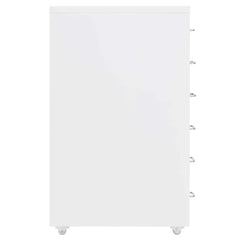 vidaXL Mobile File Cabinet White 28x41x69 cm Metal 3