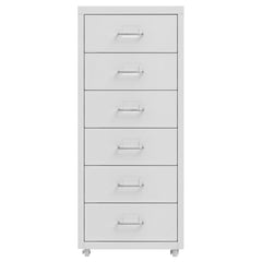 vidaXL Mobile File Cabinet | Grey | Metal | Medium | Storage 2