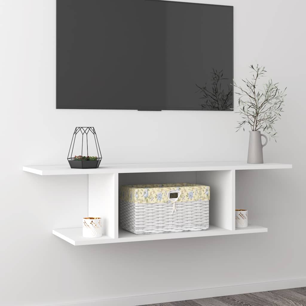 vidaXL TV Cabinet | White | Engineered wood | 103x30x26.5 cm | TV Cabinet 1