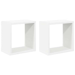 vidaXL Wall Cube Shelves 2 pcs White 26x15x26 cm 2