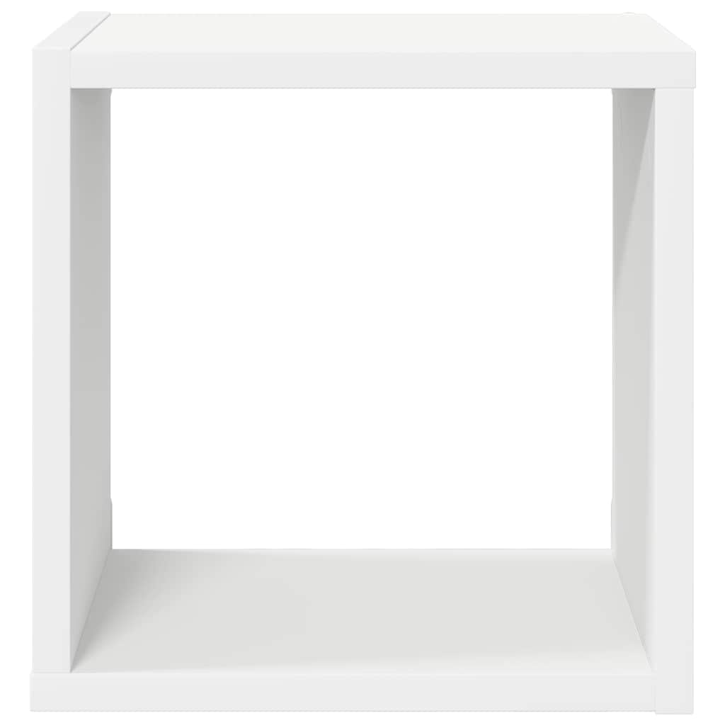vidaXL Wall Cube Shelves 2 pcs White 26x15x26 cm 6